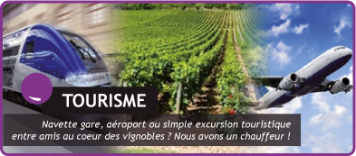 TOURISME : Navette gare, aéroport ou simple excursion touristique entre amis au coeur des vignobles ? Nous avons un chauffeur ! 